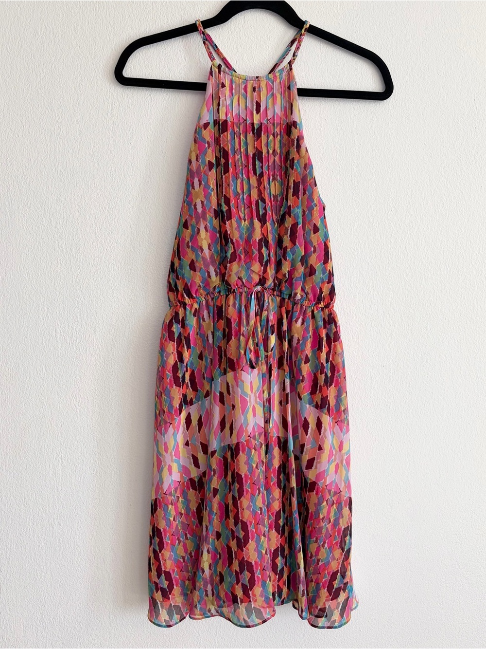 Jessica Simpson Colorful Halter Dress